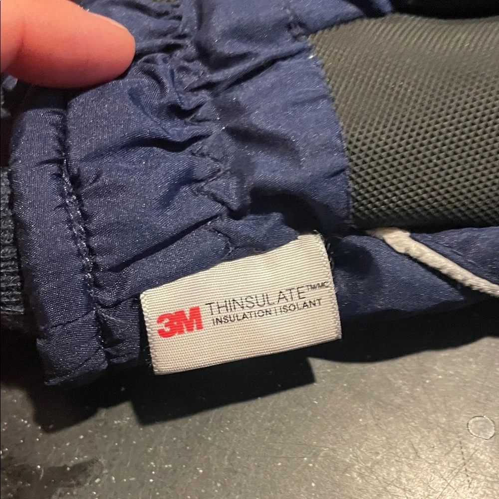 Children's Navy and Black Mittens